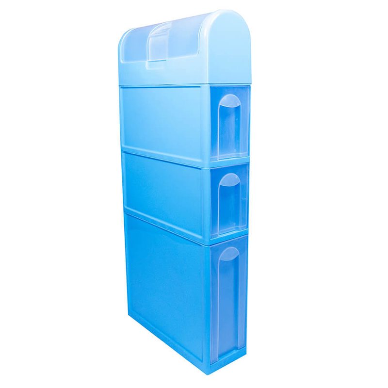 Пластиковий шафа для ванної кімнати (блакитний)