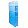 Пластиковый шкаф для ванной комнаты (голубой)