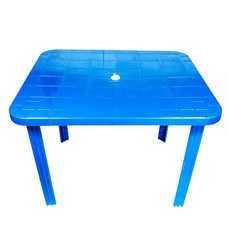 Пластиковий прямокутний стіл (синій)