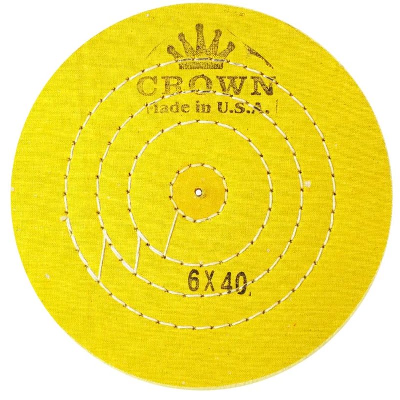 Коло мусліновий CROWN жовтий d-150 мм, 40 шарів