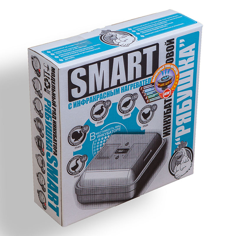 Рябушка Smart 70 Турбо цифровой ручной инкубатор