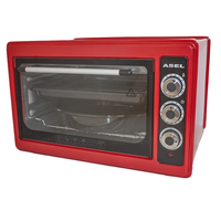 Asel AF 0023 настольная электродуховка 33л красного цвета