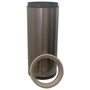 Ведро для мусора JAH 25 л круглое тёмно-серебряный металлик без крышки и внутреннего ведра