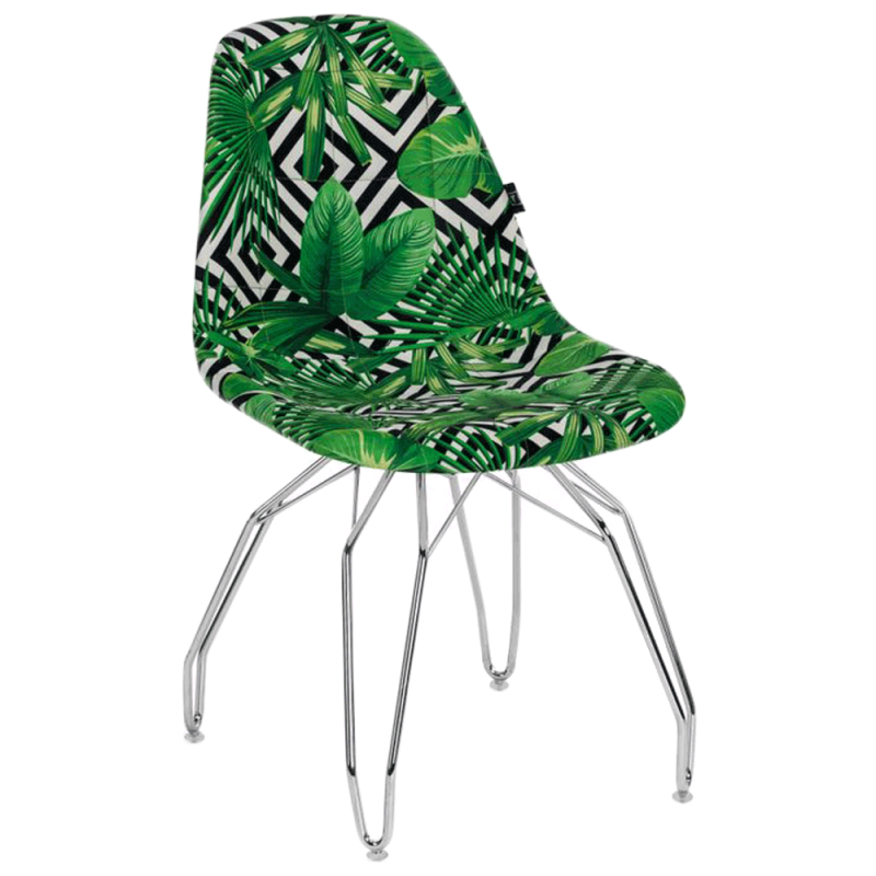 Стілець Tilia Eos-M сидіння з тканиною, ніжки металеві хромовані VOKATO