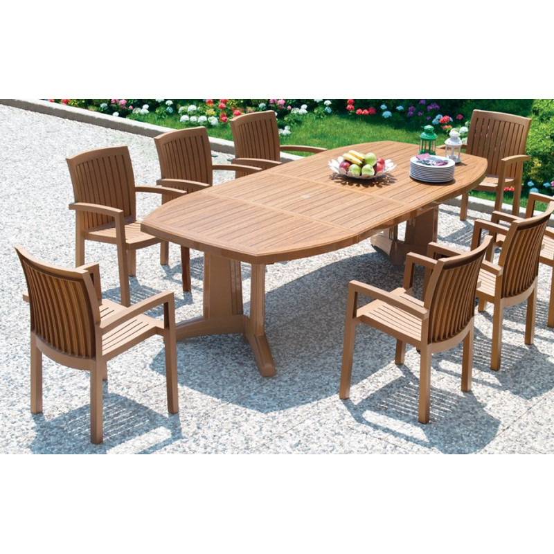 Стіл PAPATYA Магнум 2 115x255 тик під дерево
