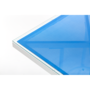 Стіл Tilia Kobe 60x60 см стільниця зі скла білий темно-синій