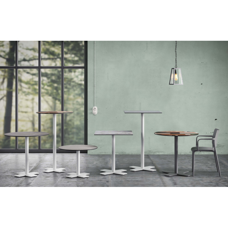 База стола Oxo II 60x60x73 см катафорез матовый белый Papatya