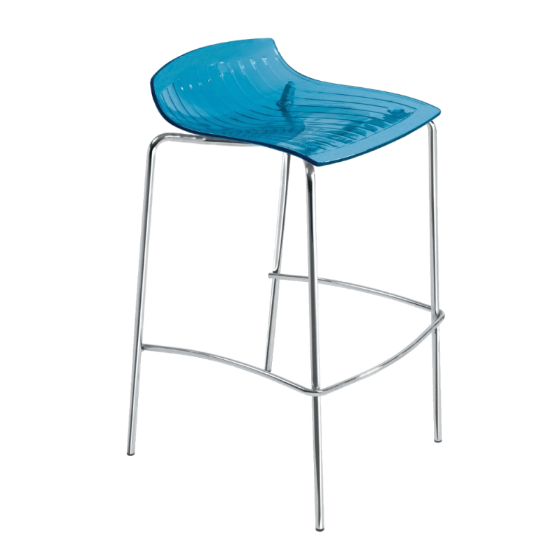 Барный стул Papatya X-Treme BSS прозрачно-синий