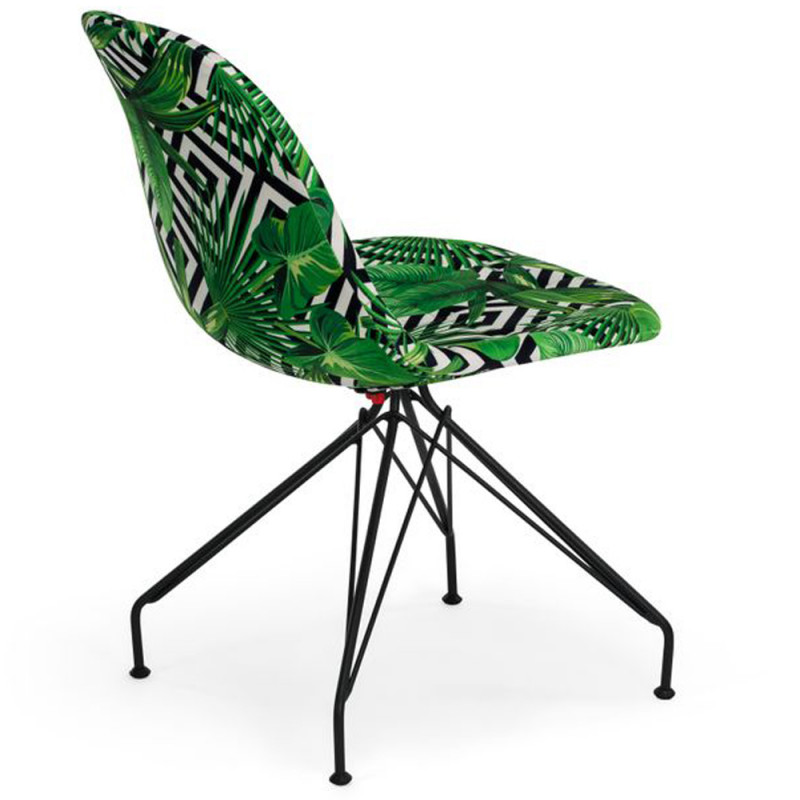 Стул Tilia Eos-X сиденье с тканью, ножки металлические крашеные VOKATO
