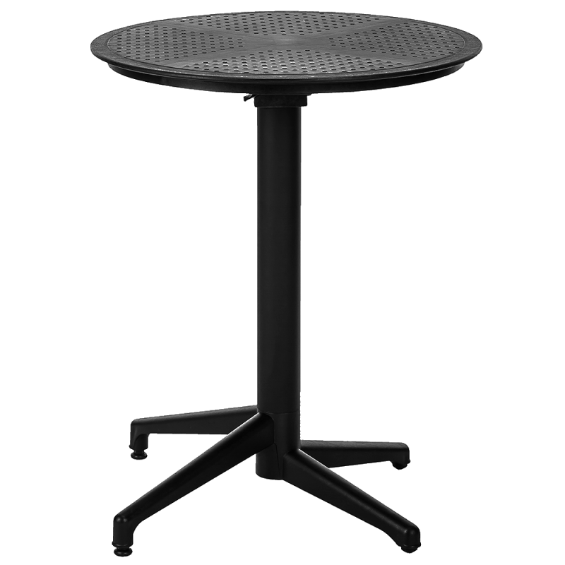 Стол с откидной столешницей Tilia Moon d60 см черный