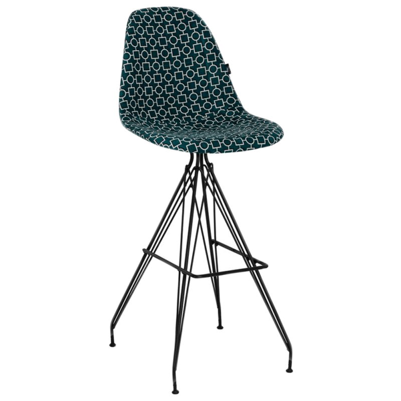 Стул барный Tilia Eos-X сиденье с тканью, ножки металлические крашеные ARTCLASS 808