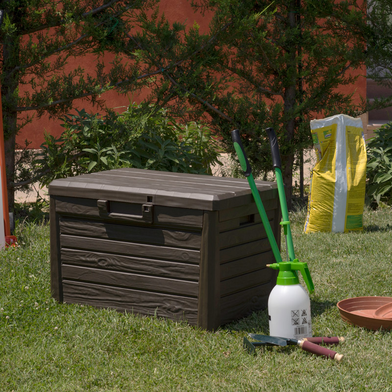 Сундук пластиковый Compact Box Florida 120 л коричневый Toomax