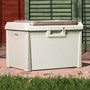Сундук пластиковый Santorini Plus 125 л молочный белый с подушкой Toomax
