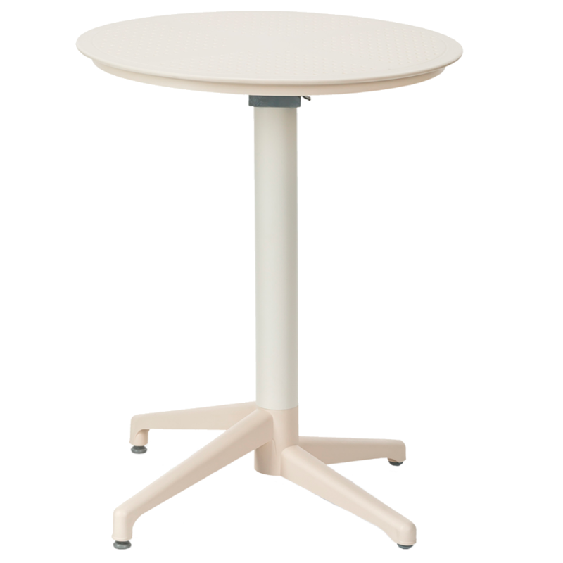 Стол с откидной столешницей Tilia Moon-S d70 см кремовий