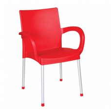 Кресло Irak Plastik Sumela алюминиевые ножки красный