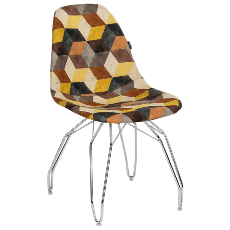 Стул Tilia Eos-M сиденье с тканью, ножки металлические хромированные SIESTA 301