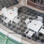 Стіл квадратний Irak Plastik Comfort 90x90 під ротанг білий