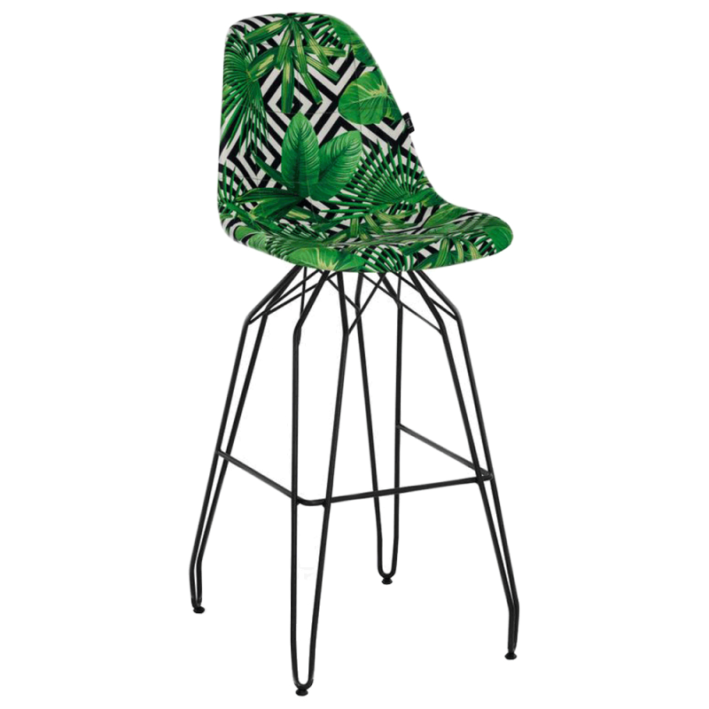 Стілець барний Tilia Eos-M сидіння з тканиною, ніжки металеві фарбовані VOKATO