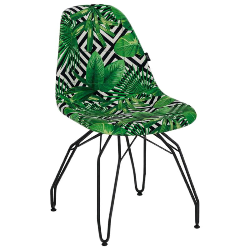Стул Tilia Eos-M сиденье с тканью, ножки металлические крашеные VOKATO