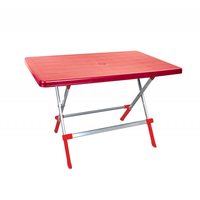 Стіл складаний Irak Plastik Omega 70x115 червоний