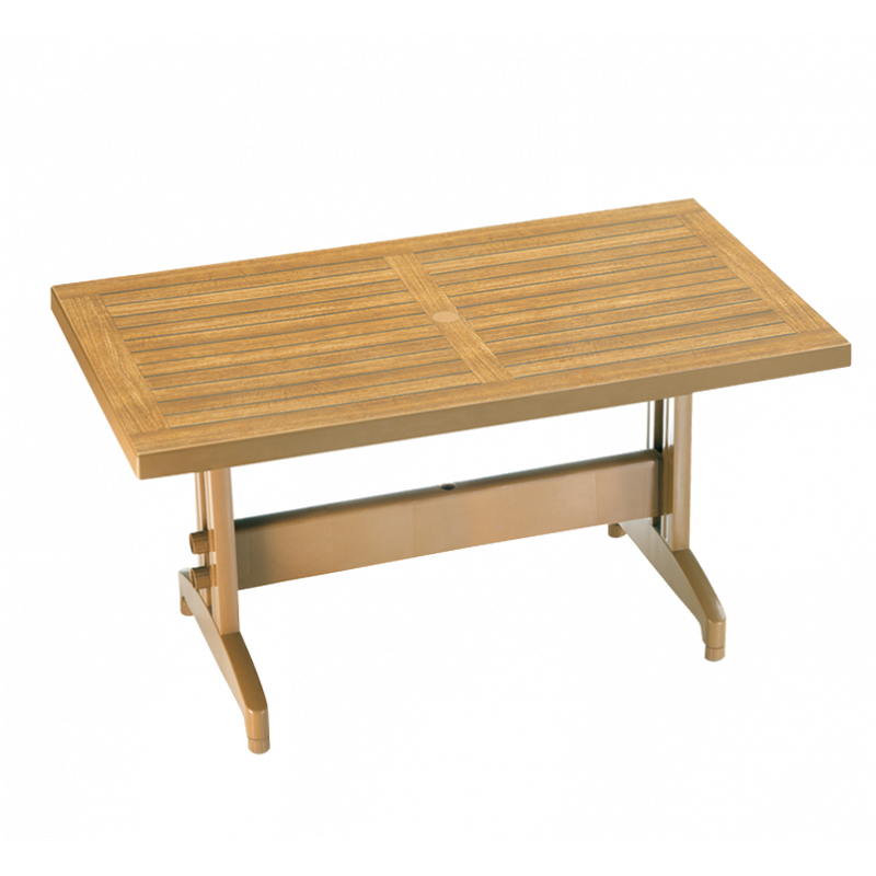Стол PAPATYA Дива Плюс 70x120 тик под дерево