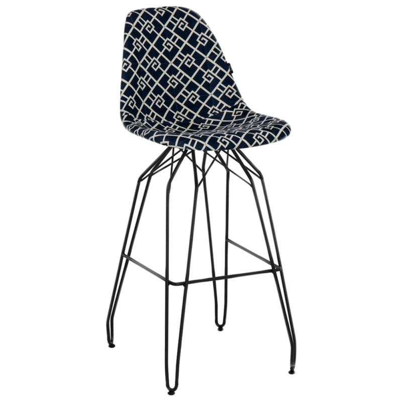 Стул барный Tilia Eos-X сиденье с тканью, ножки металлические крашеные ARTCLASS 805