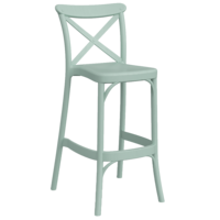 Стул барный Tilia Capri 65 см серо-зеленый