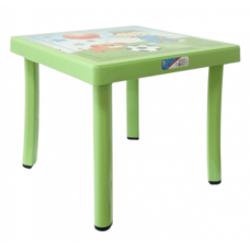 Стіл дитячий декорований 46,5x46,5 зелений