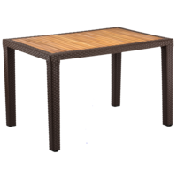 Стіл Tilia Antares 80x120 см стільниця ироко, ніжки пластикові венге
