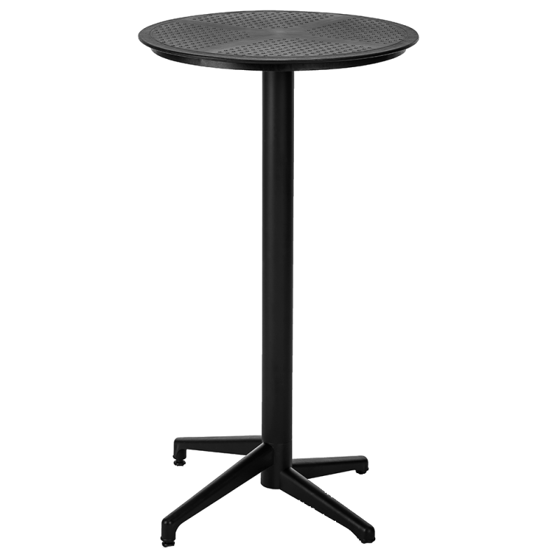 Стол барный с откидной столешницей Tilia Moon d60 см черный