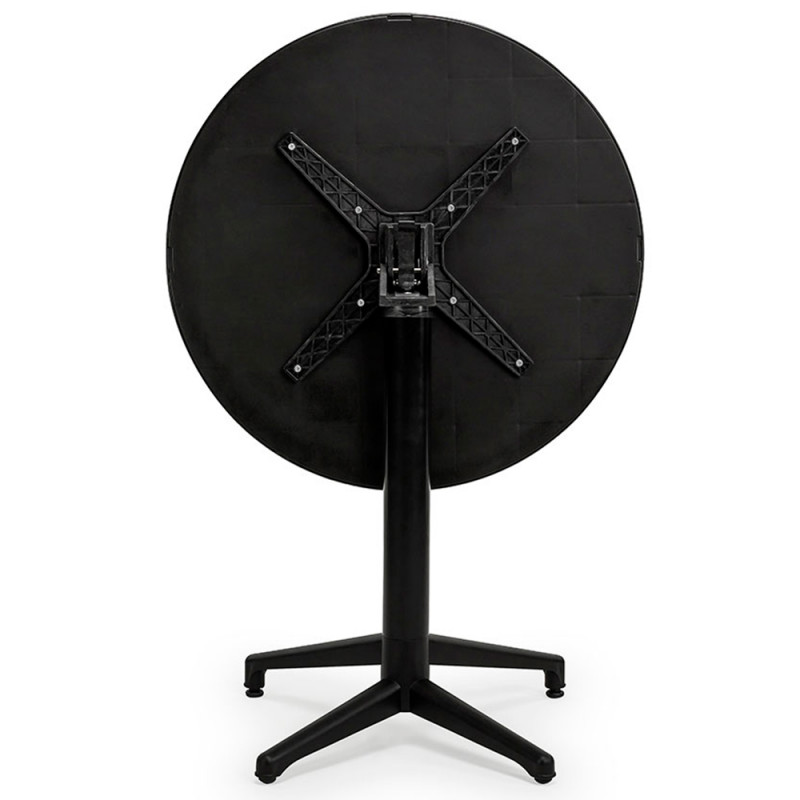 Стол с откидной столешницей Tilia Moon-S d70 см черный