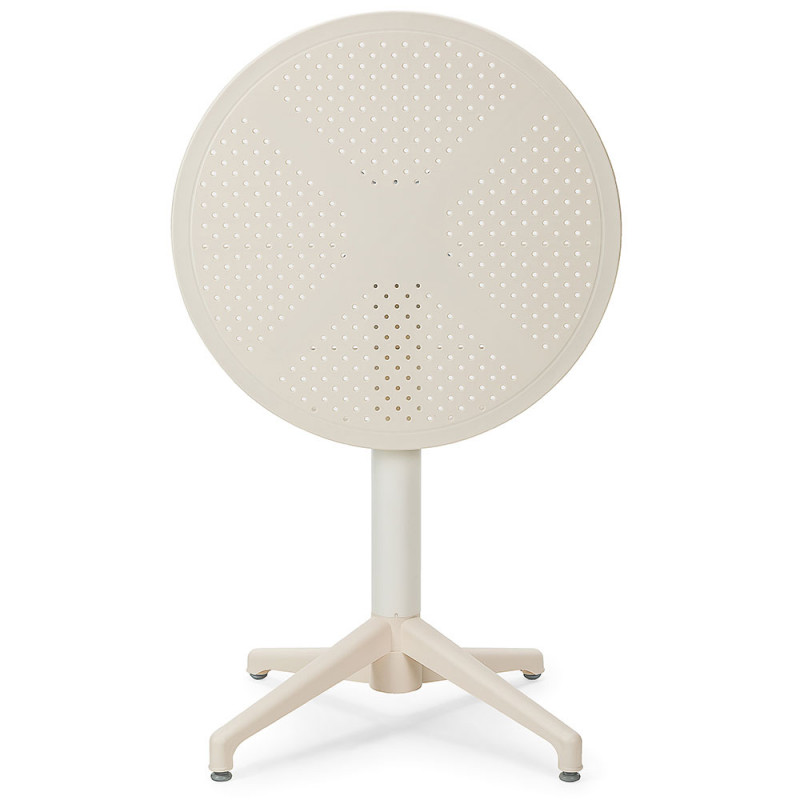 Стол с откидной столешницей Tilia Moon d60 см кремовый