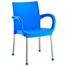 Кресло Irak Plastik Sumela алюминиевые ножки голубой