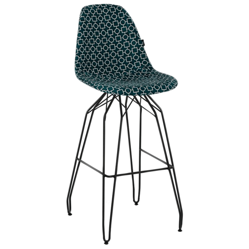 Стул барный Tilia Eos-M сиденье с тканью, ножки металлические крашеные ARTCLASS 808