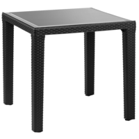 Стол Tilia Antares 80x80 см ножки пластиковые черный