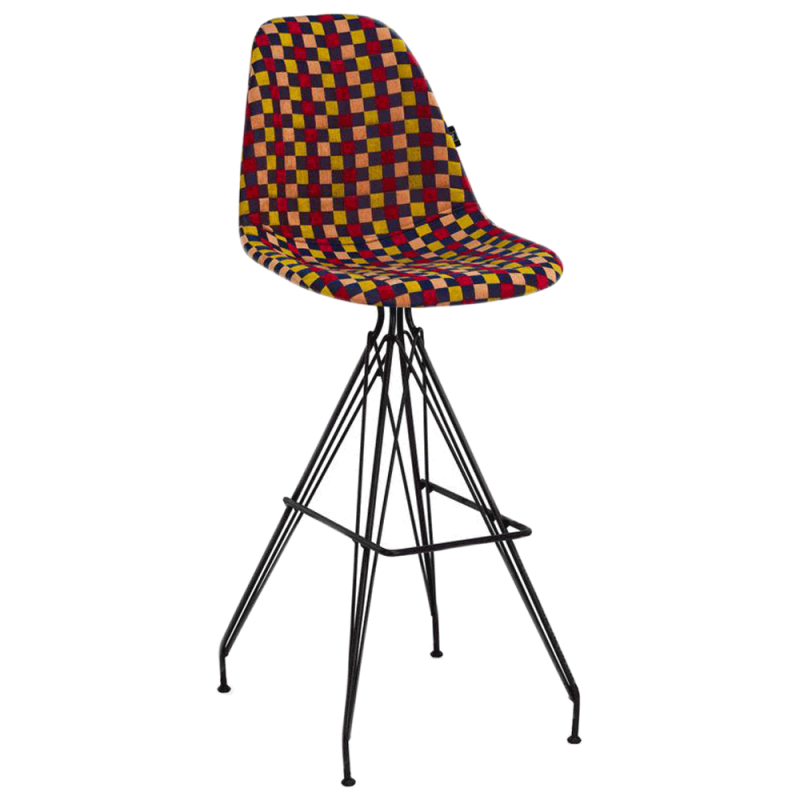 Стілець барний Tilia Eos-X сидіння з тканиною, ніжки металеві фарбовані ARTNUVO 46904 - V6