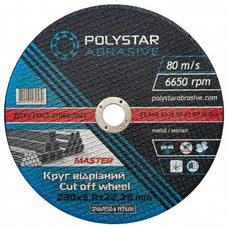 Круг отрезной по металлу Polystar Abrasive 230 3,0 22,23