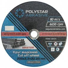 Круг отрезной по металлу Polystar Abrasive 230 2,5 22,23