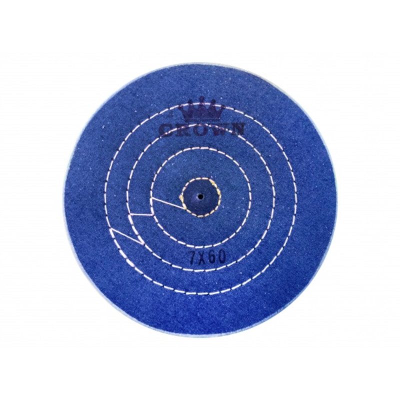 Круг муслиновый CROWN синий d-175 мм, 60 слоев