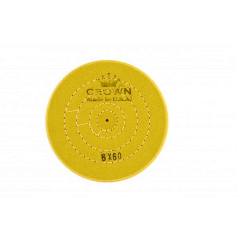Коло мусліновий CROWN жовтий d-150 мм, 60 шарів