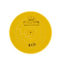 Коло мусліновий CROWN жовтий d-150 мм, 25 шарів