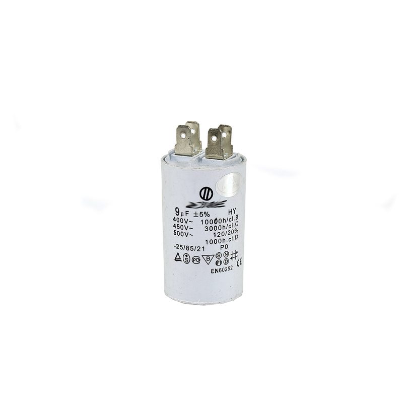 Конденсатор CBB60 9 мкФ 450V, с клеммами