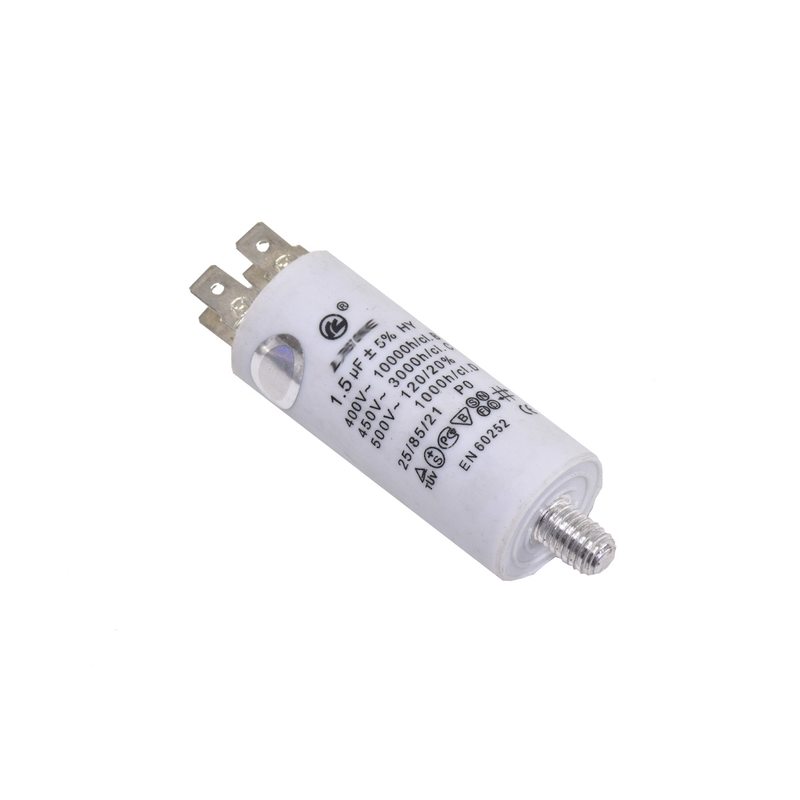 Конденсатор CBB60 1.5 мкФ 450V, с гайкой