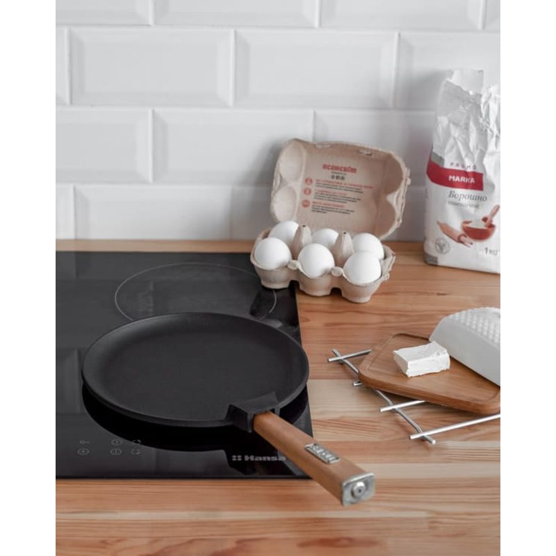 Сковорідка для млинців чавунна Optima 220х15 мм