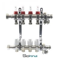 Коллектор SD Forte на 9 выходов с расходомерами