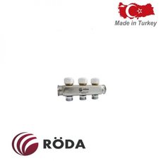 Коллектор распределительный Roda с термоклапаном 2 выхода