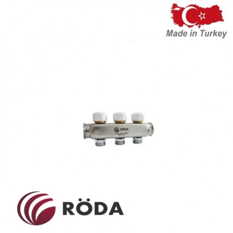 Коллектор распределительный Roda с термоклапаном 12 выходов
