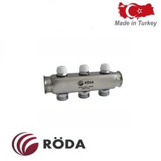 Коллектор распределительный Roda с зап. клапаном 2 выхода