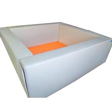 Сухой бассейн квадратный белый 150х40 см TIA-SPORT