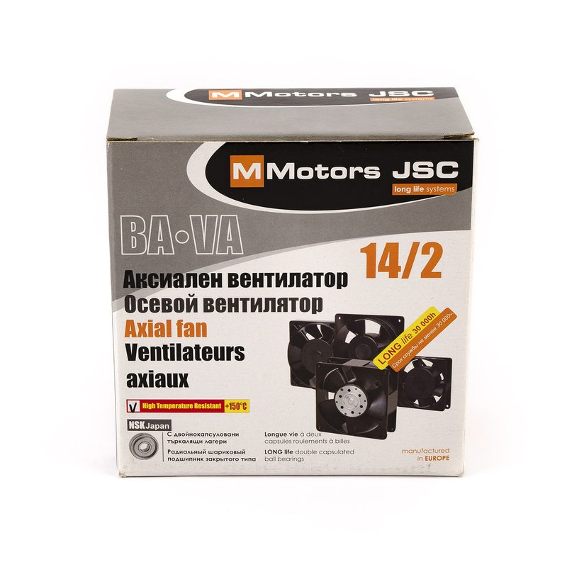 Осьовий високотемпературний вентилятор MMotors VA 14/2 (+140°С)